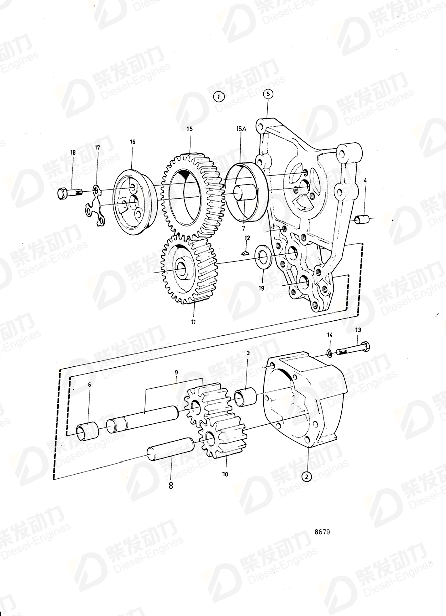 VOLVO Repair kit 275757 Drawing